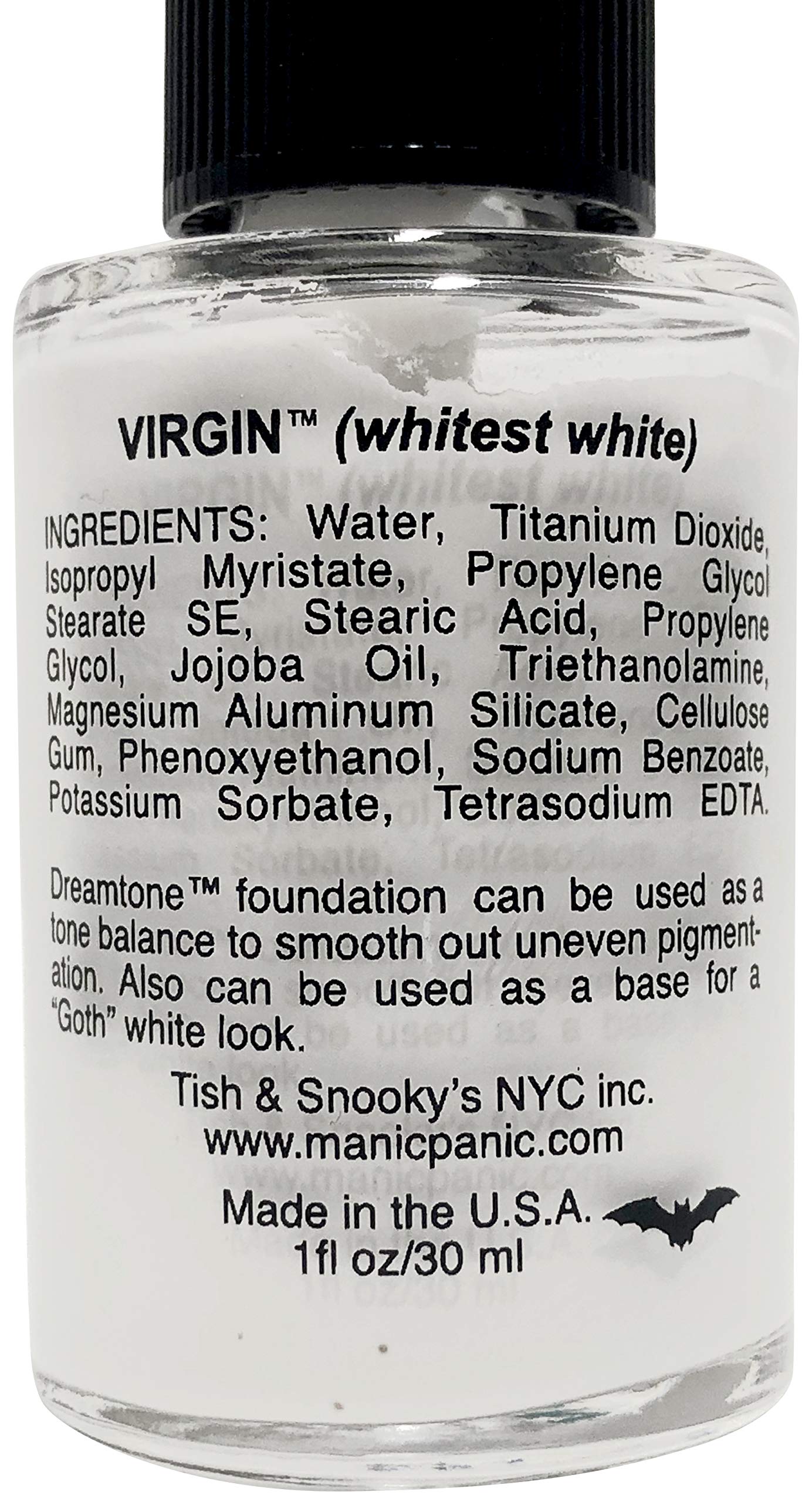 MANIC PANIC Dreamtone White Foundation swatch blending for a seamless tone