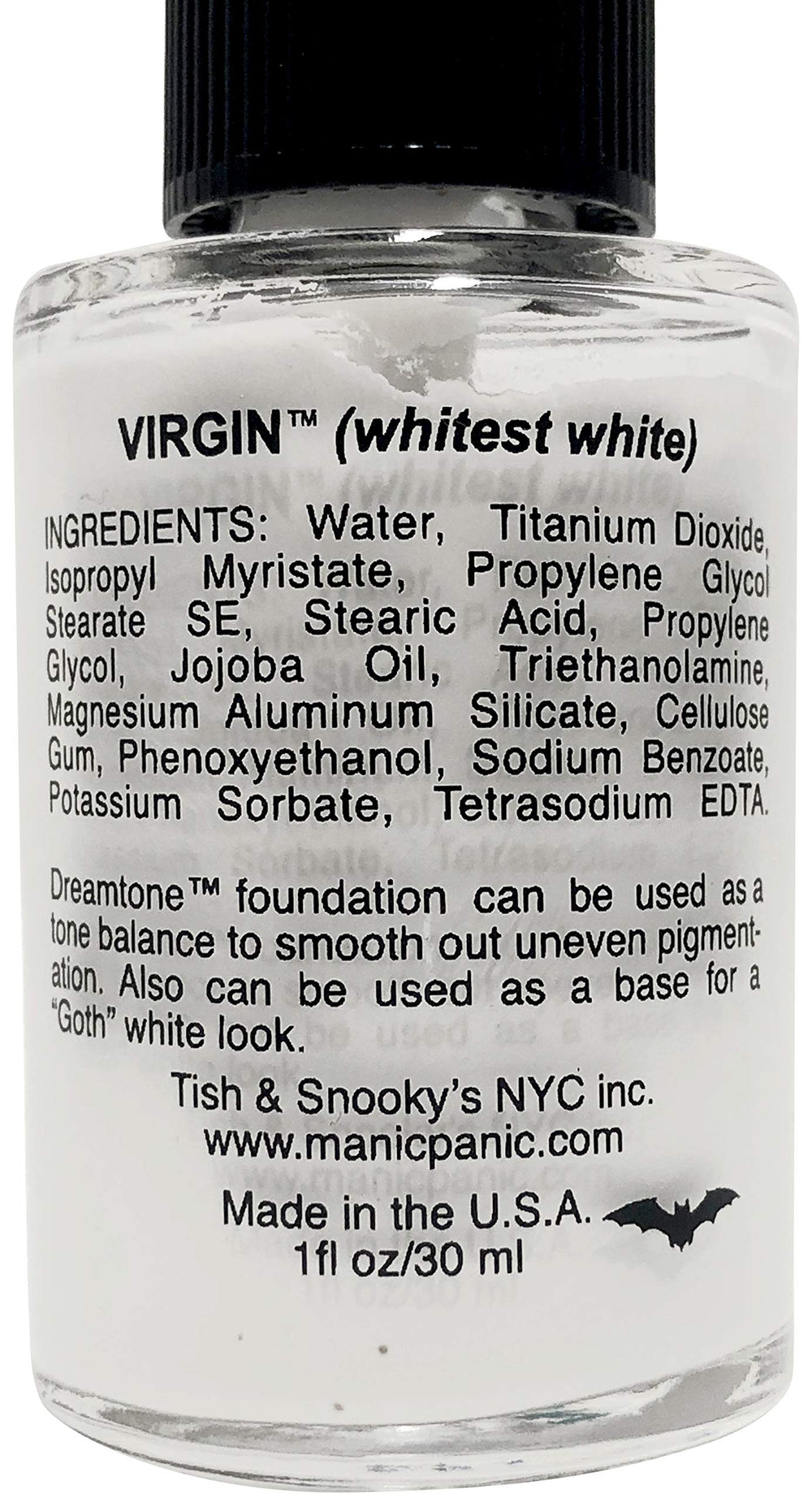 MANIC PANIC Dreamtone White Foundation swatch blending for a seamless tone