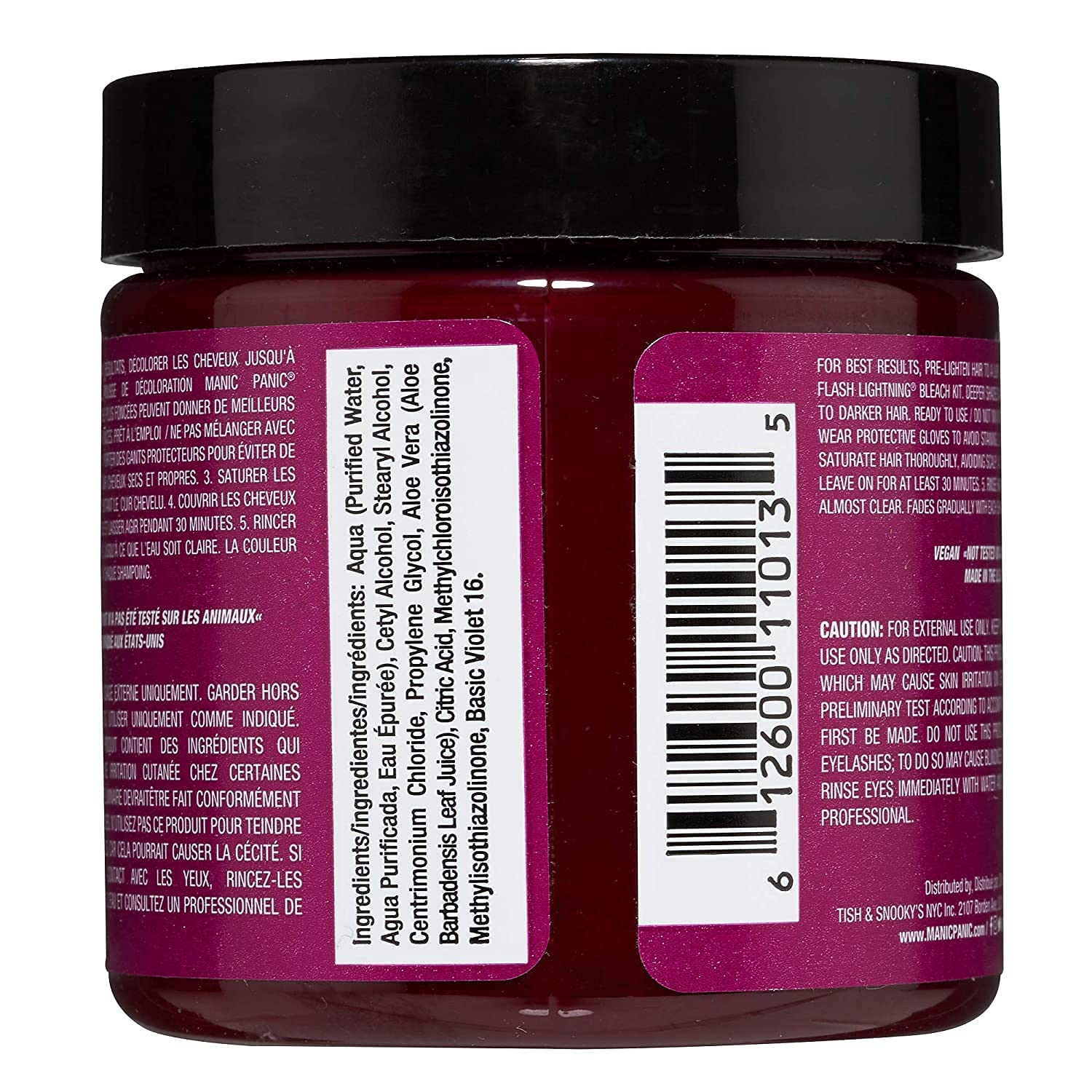 MANIC PANIC Fuschia Shock tub with resealable lid for multiple uses