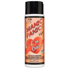 MANIC PANIC Love Color Orange Crush bottle shows vibrant color conditioning for refreshed hues