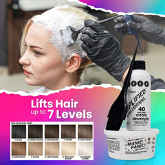 MANIC PANIC mixing tub ready for at-home sessions