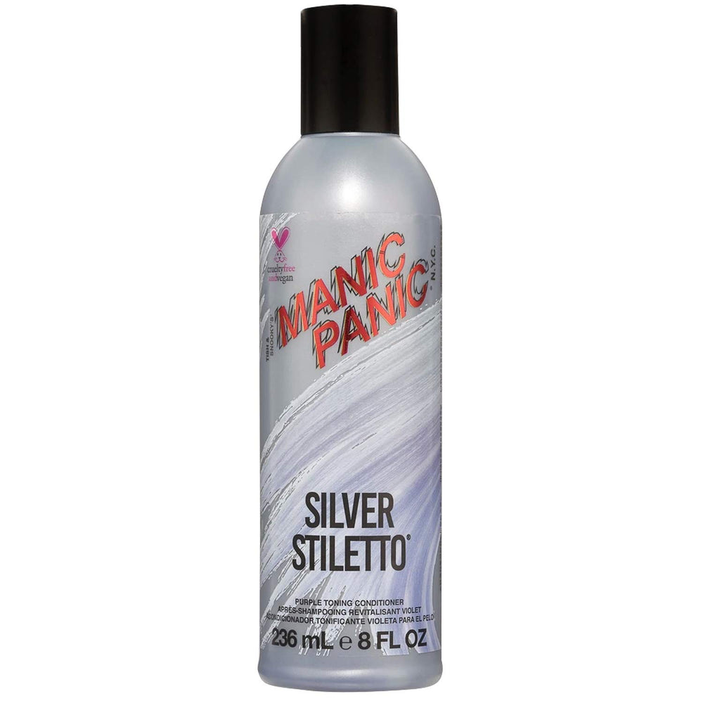 MANIC PANIC Silver Stiletto Cruelty-free badge signals ethical beauty