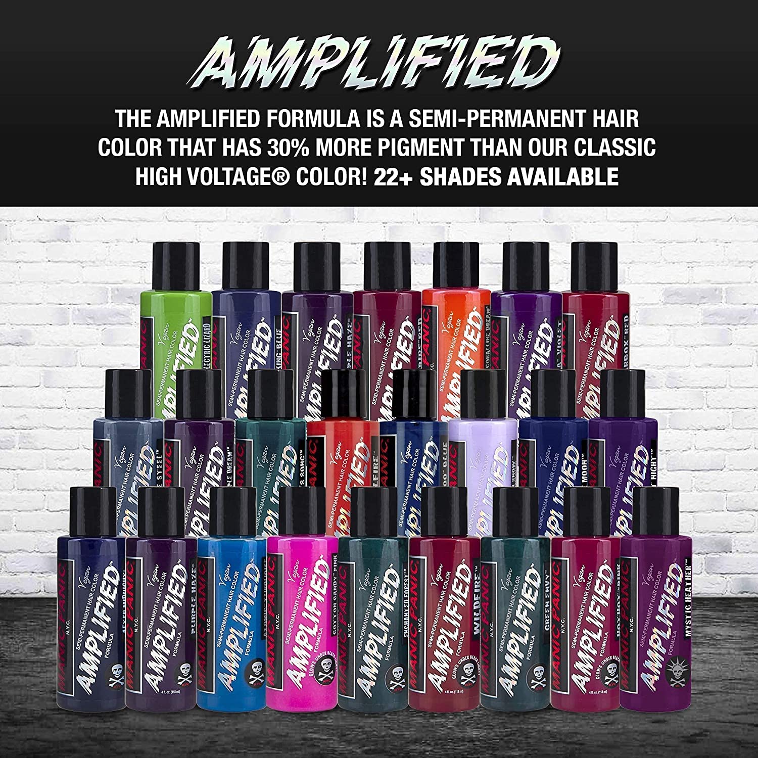 Strand application demonstrates easy, mixable shade options with Vampire Red Amplified