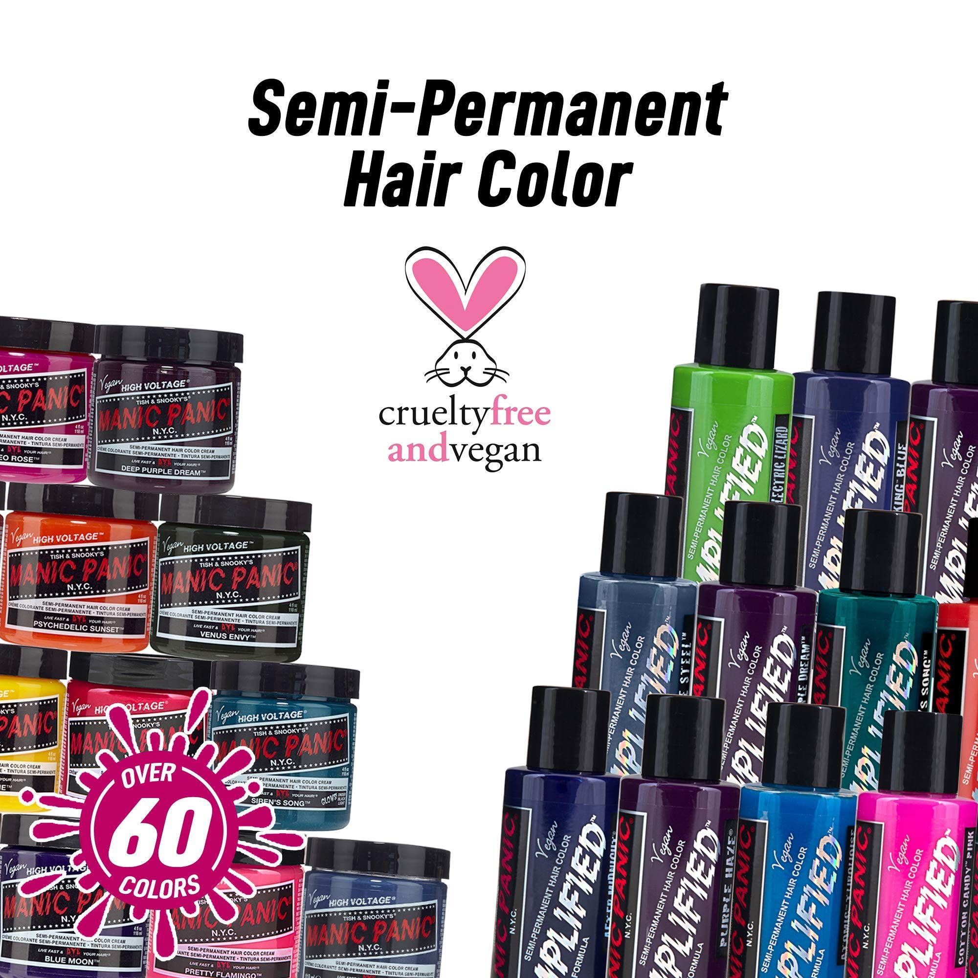 Light hair result displays bold, long-lasting crimson from Vampire Red Amplified