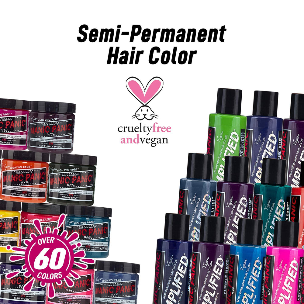 Light hair result displays bold, long-lasting crimson from Vampire Red Amplified