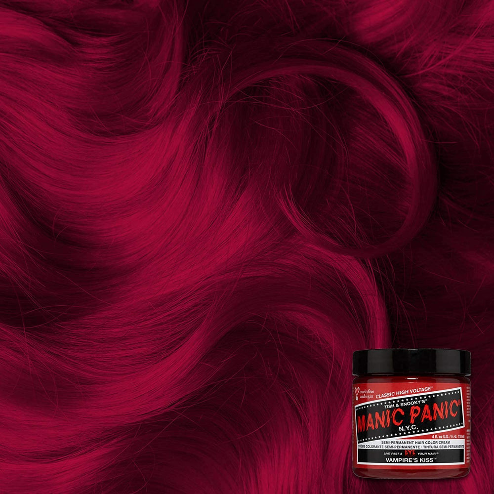 MANIC PANIC Vampire's Kiss color palette ready for creative shade mixing at home.