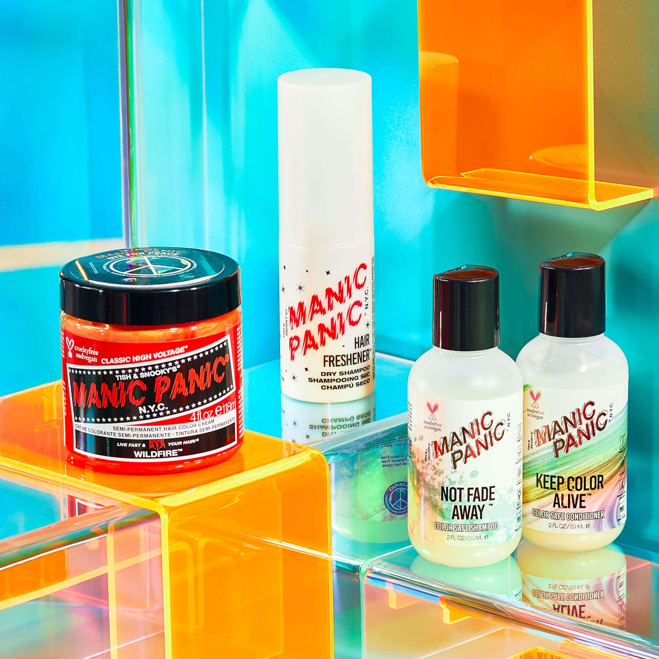 MANIC PANIC Wildfire under black light showing vivid glow