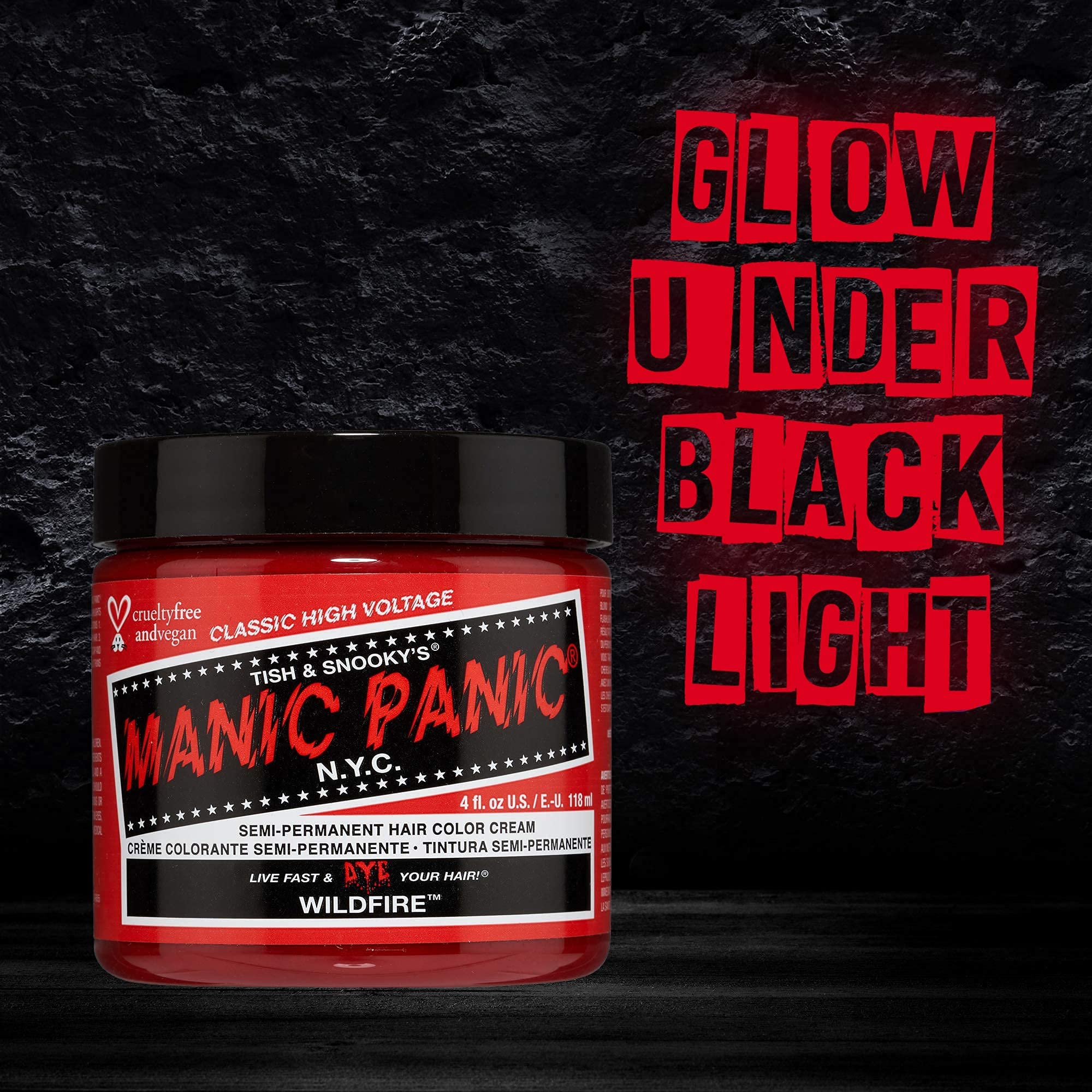 MANIC PANIC Wildfire mixed with other colors to create a custom shade