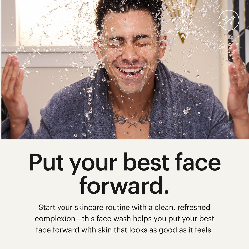 MANSCAPED Skin Ultra Face Wash dermatologist tested seal visible.