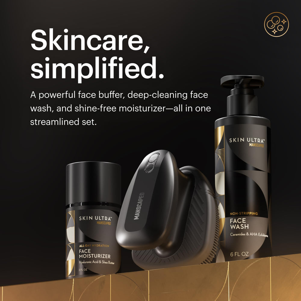MANSCAPED Skin Ultra Face Moisturizer with hyaluronic acid delivers lightweight hydration.
