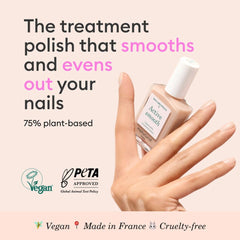 Manucurist Active Smooth 01 application-on-nail shows quick-dry, smoothing coverage