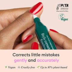 Manucurist Corrector Pen with 3 tapered refills is ready for long-lasting use.