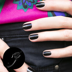 Manucurist Green Licorice brush stroke shows smooth, even application.