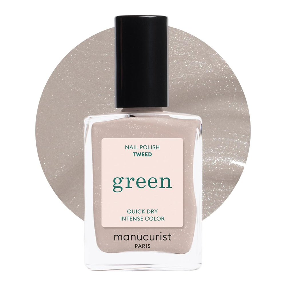 Manucurist Tweed pearlescent grey bottle with iridescent finish