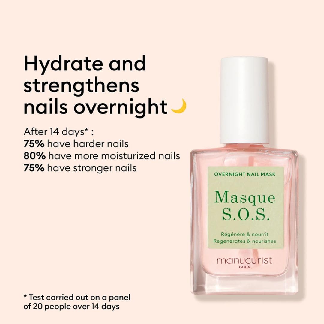 Manucurist Rescue Kit usage tips demonstrate base coat application.