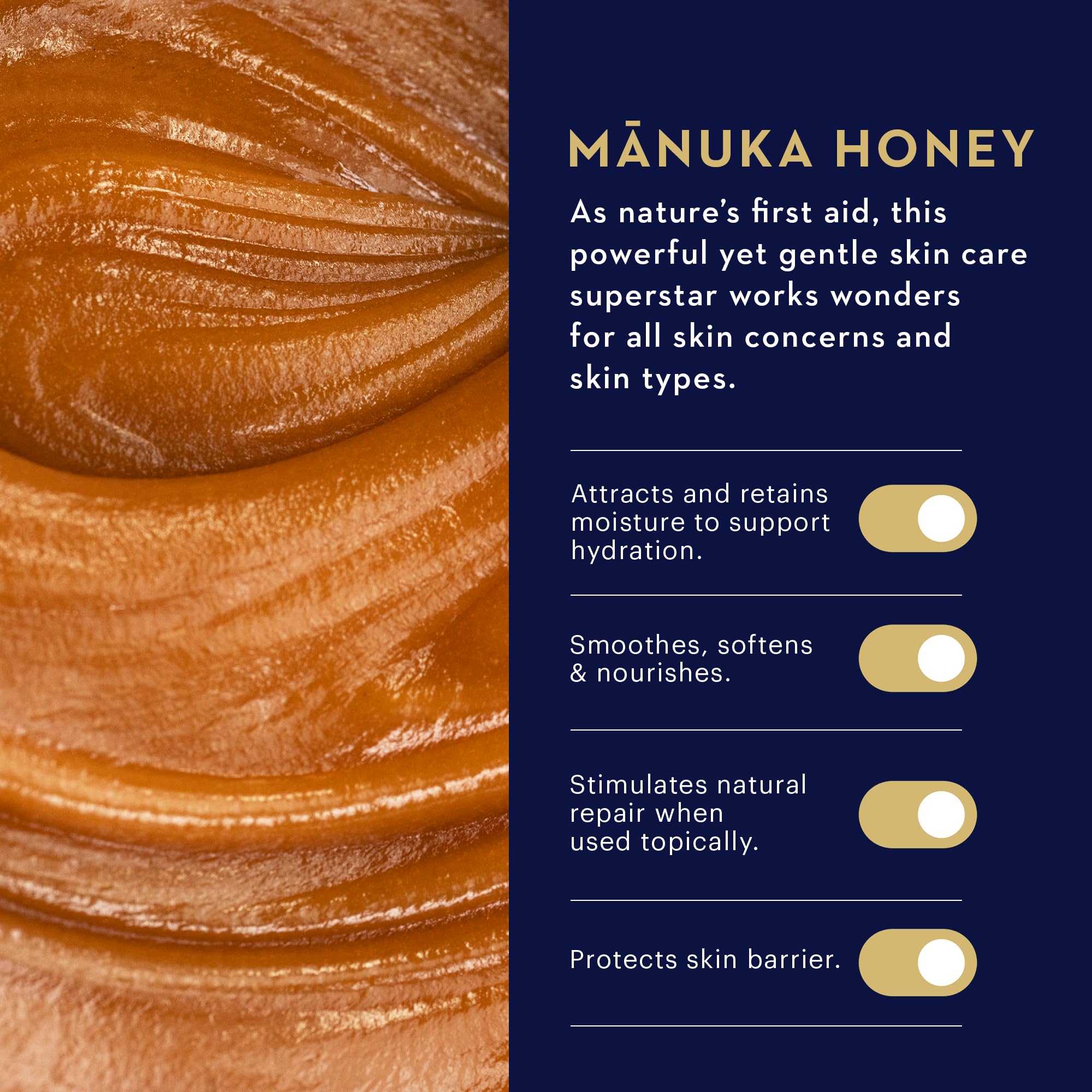 Close-up of Manuka Health blemish spot gel texture, clear and non-greasy