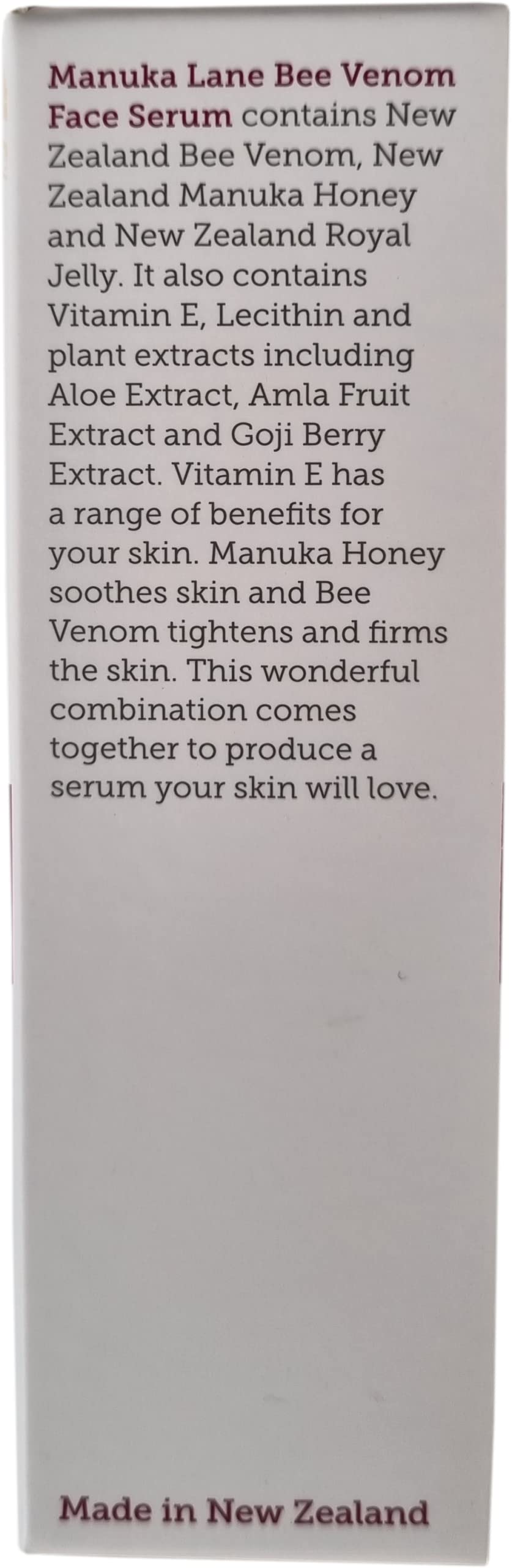 Goji extract berries beside Manuka Lane serum highlighting antioxidant support.