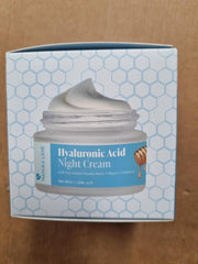 Manuka Lane night cream texture closeup shows lightweight, non-greasy feel for nightly use.