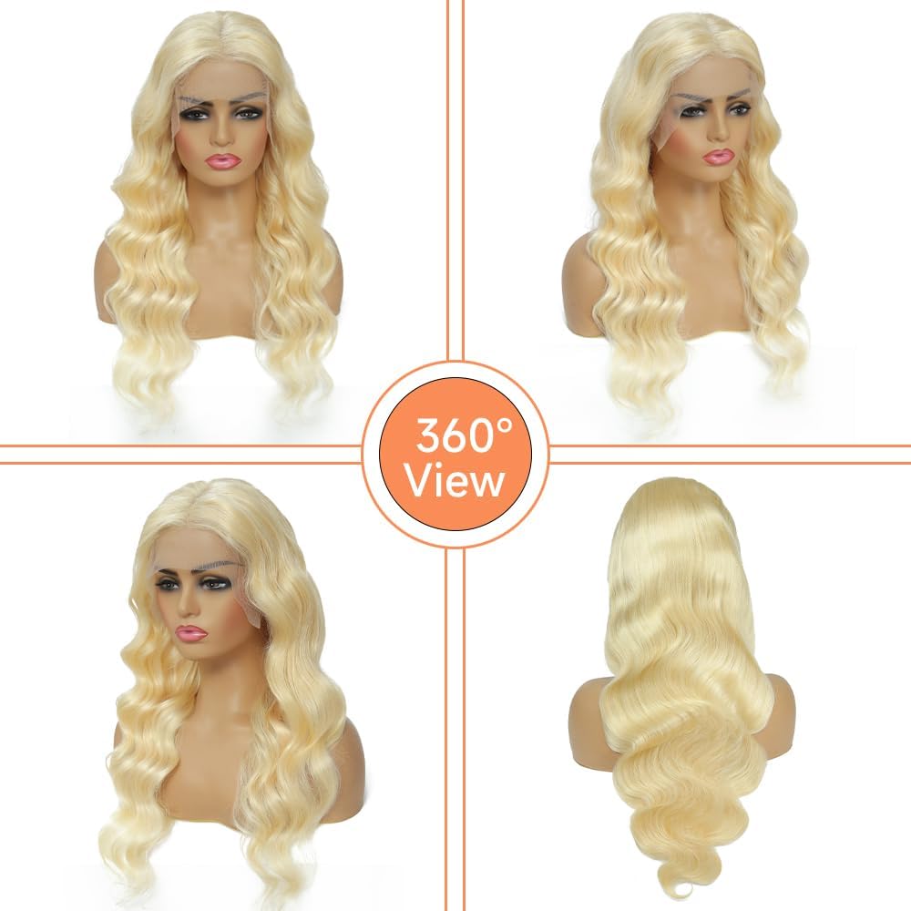 Manyisi 613 wig is pre-plucked with bleached knots for a ready-to-wear look.
