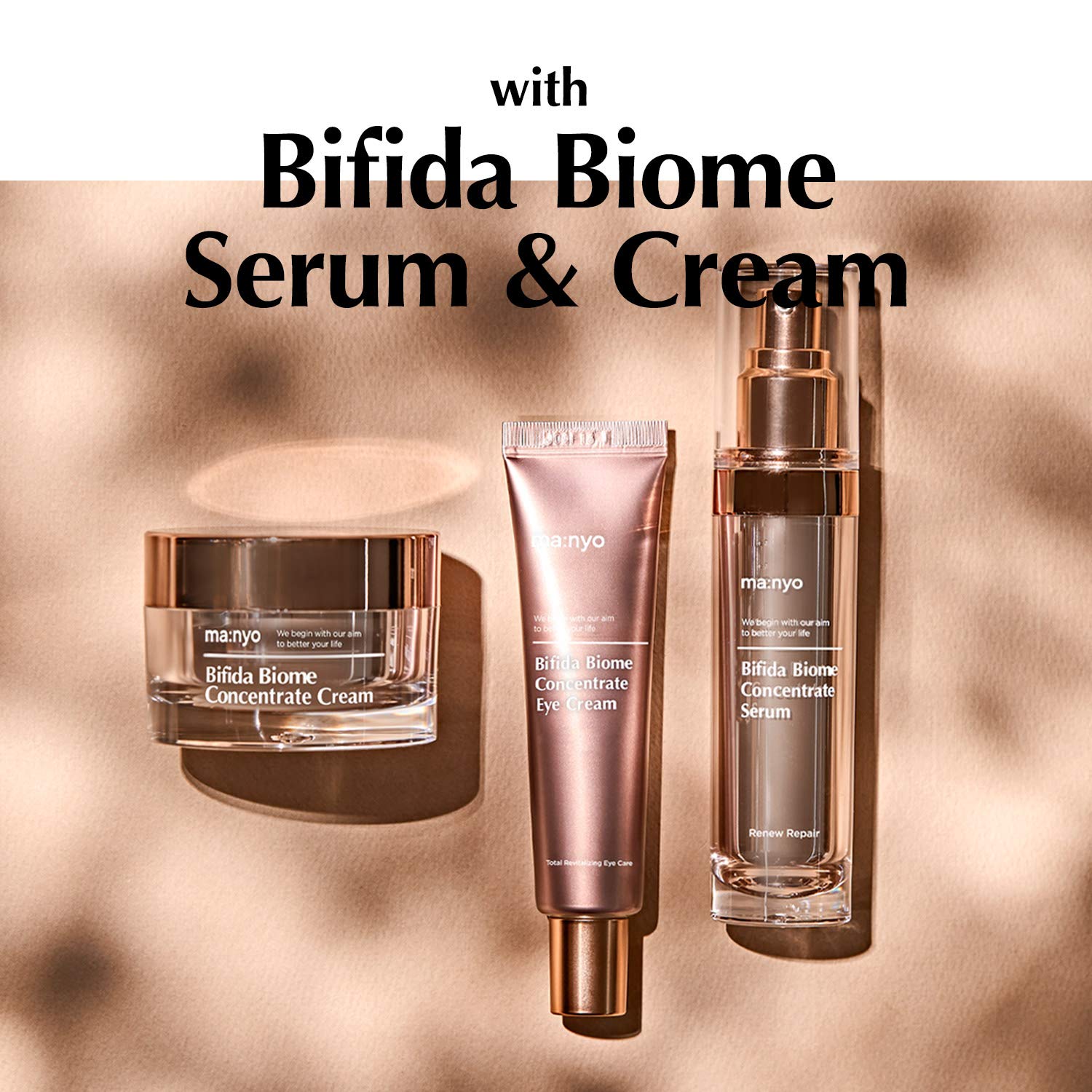ma:nyo Bifida Biome Eye Cream shown in night routine.