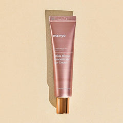 ma:nyo Bifida Biome Eye Cream tube close-up ideal for easy daily application.