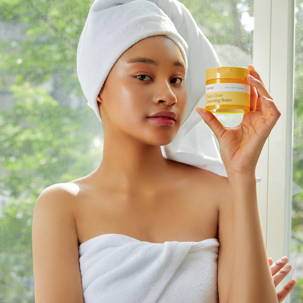 Manyo Deep Clear Cleansing Balm ingredients and vegan formula details.