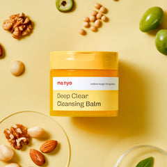Manyo Deep Clear Cleansing Balm applied on skin during cleansing.