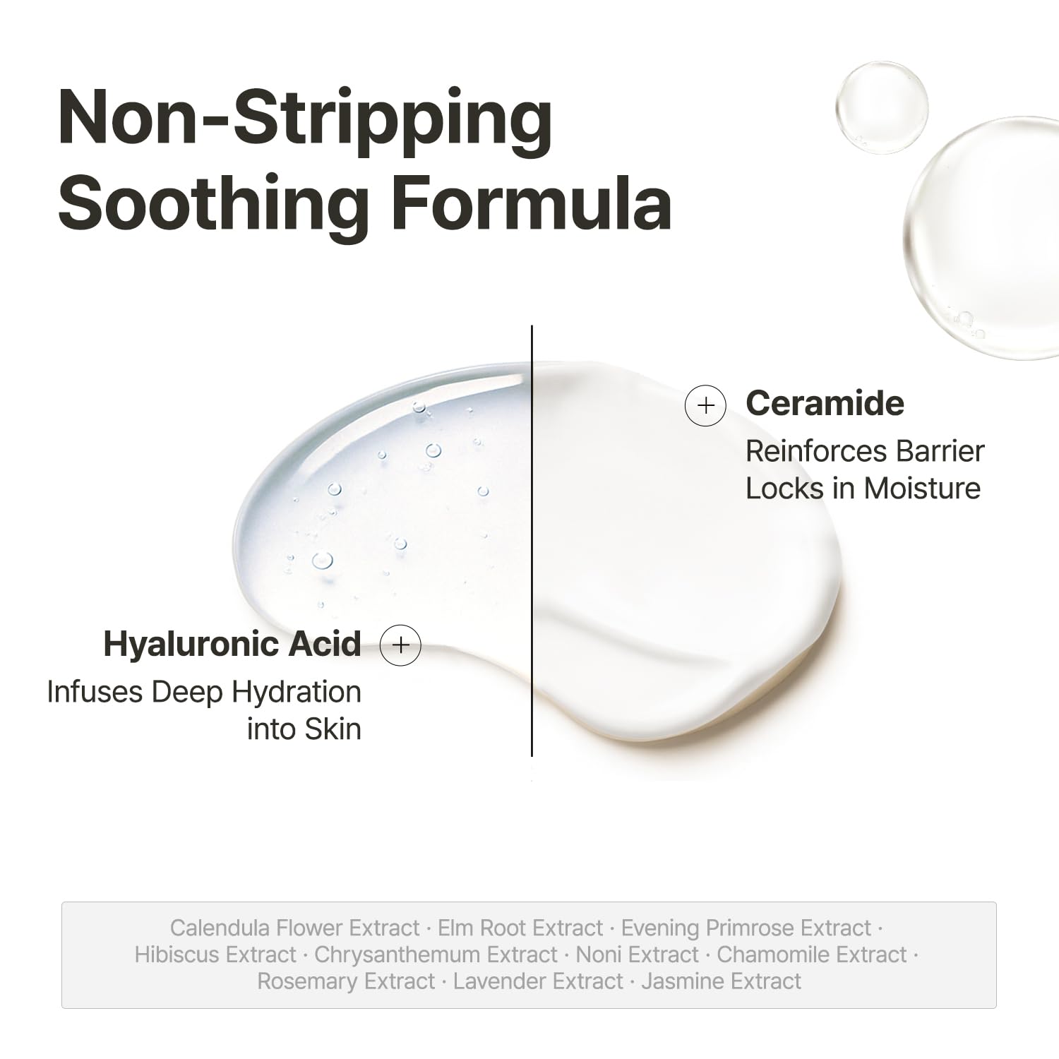 MANYO Pure & Deep Cleansing Foam ceramides lock in moisture after washing.