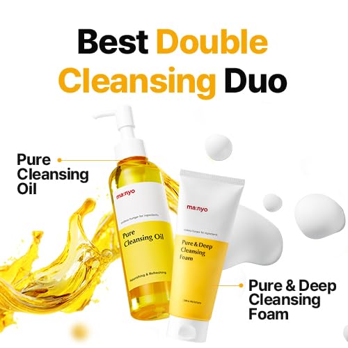 Manyo Pure Deep Cleansing Foam tube with elastic fine bubbles for impurity removal