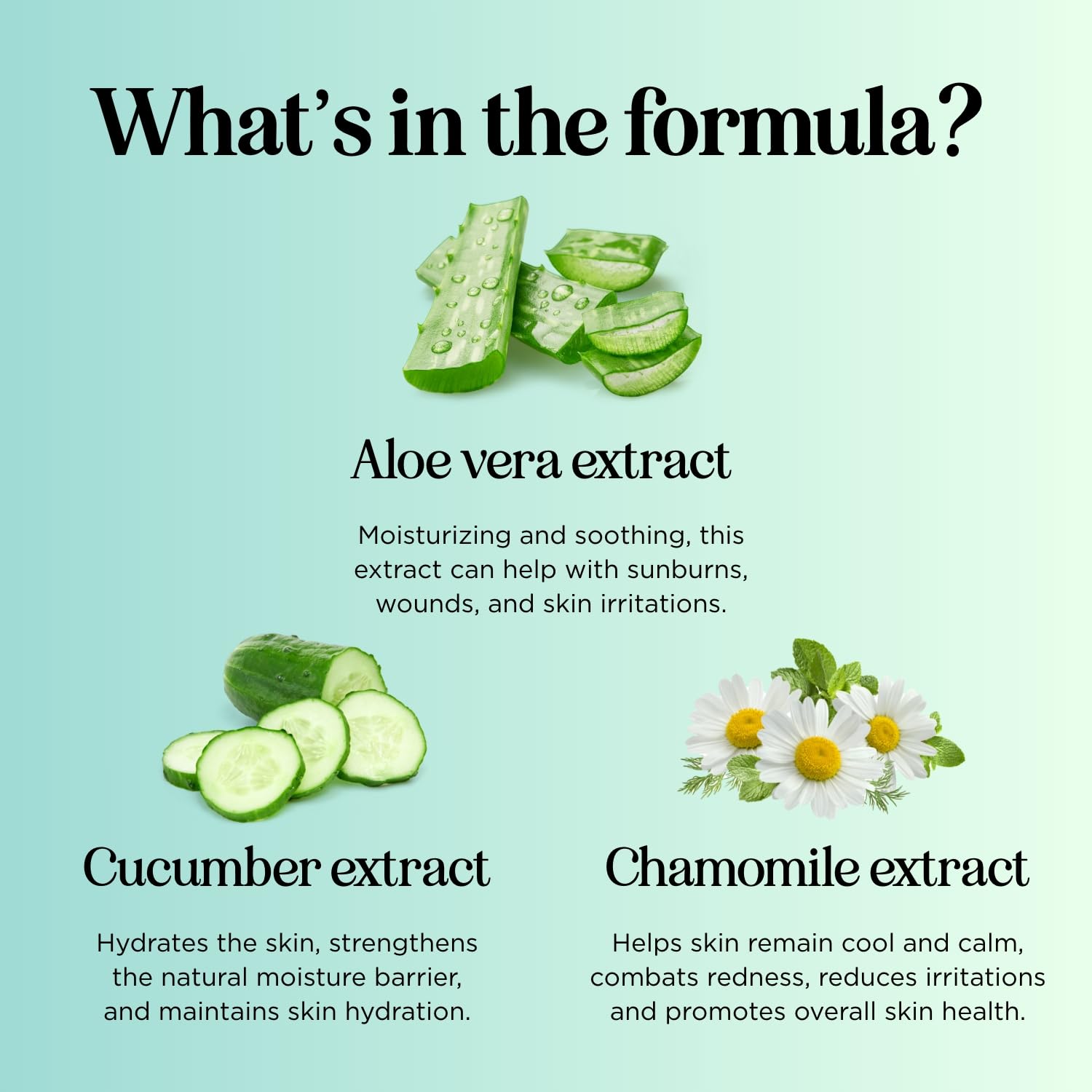 Maple Holistics after sun formula with cucumber extract for soothing refreshment