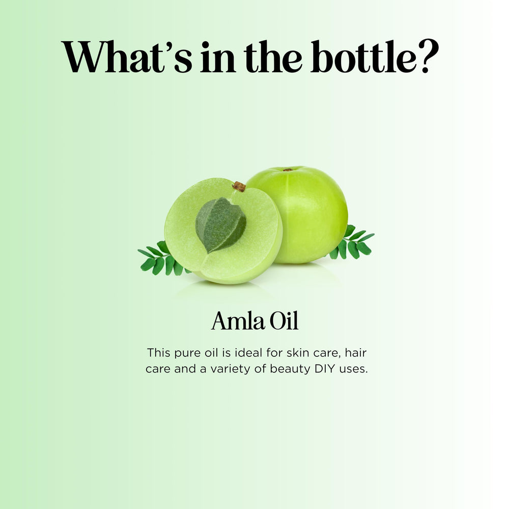Maple Holistics Amla Oil DIY blend demonstrates versatile hair care options.