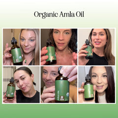 Maple Holistics Amla Oil adds shine and volume to hair after application.