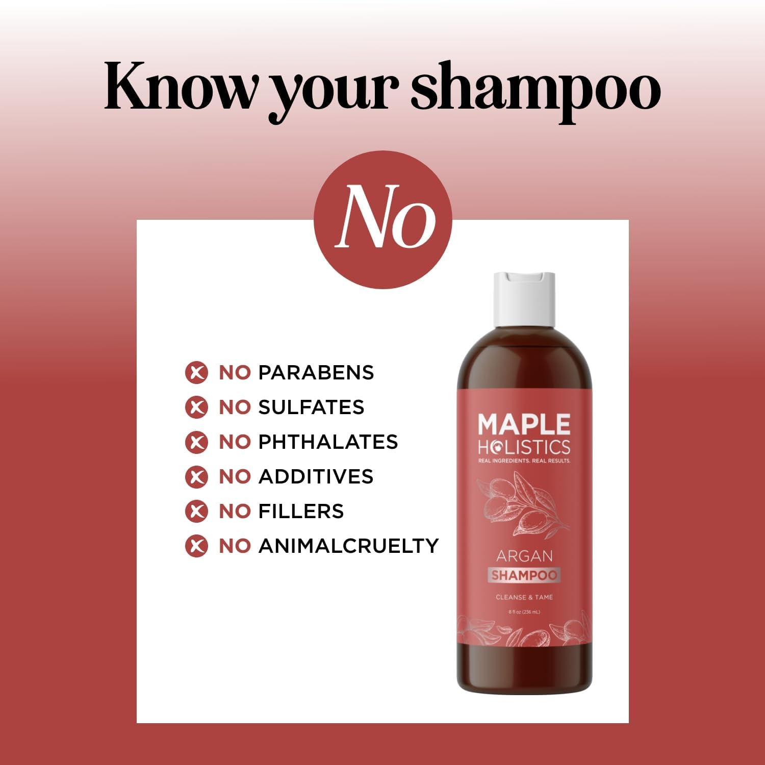 Damaged hair with frizz seen using Maple Holistics argan shampoo