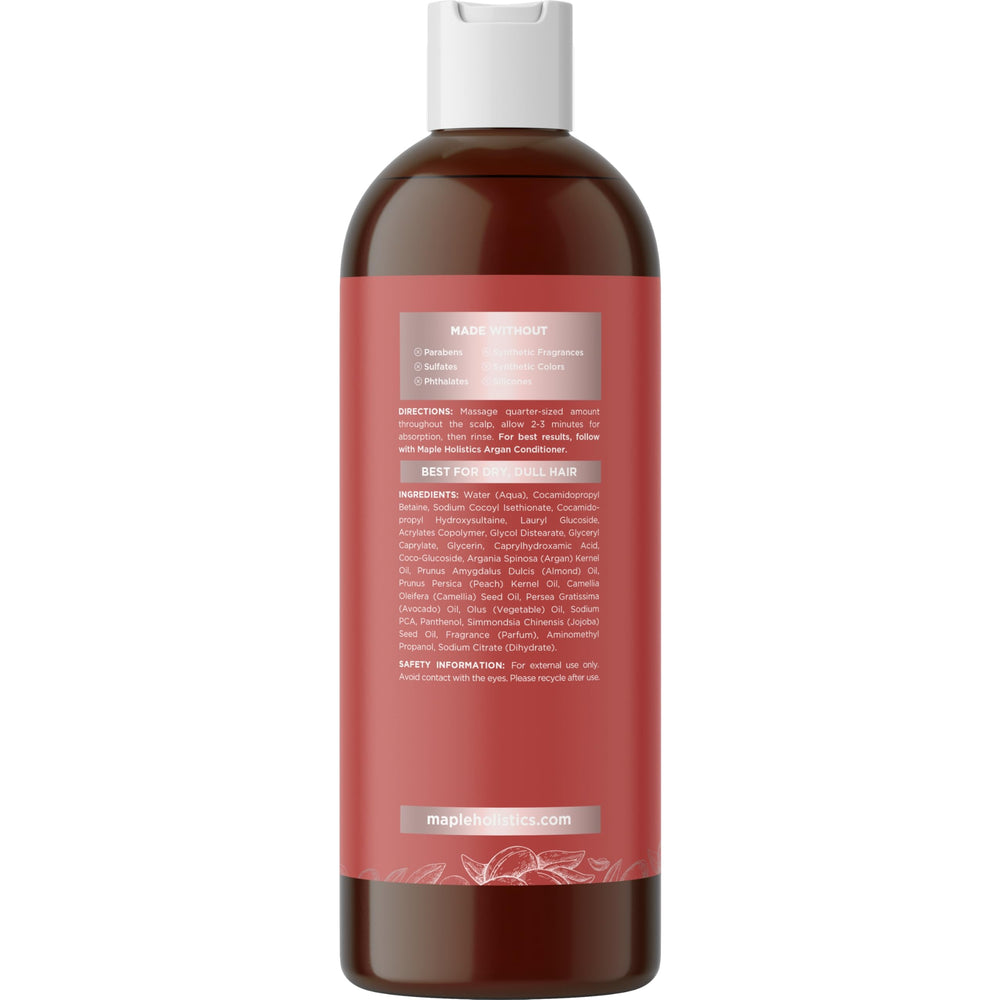Shiny smooth hair after frizz control with Maple Holistics