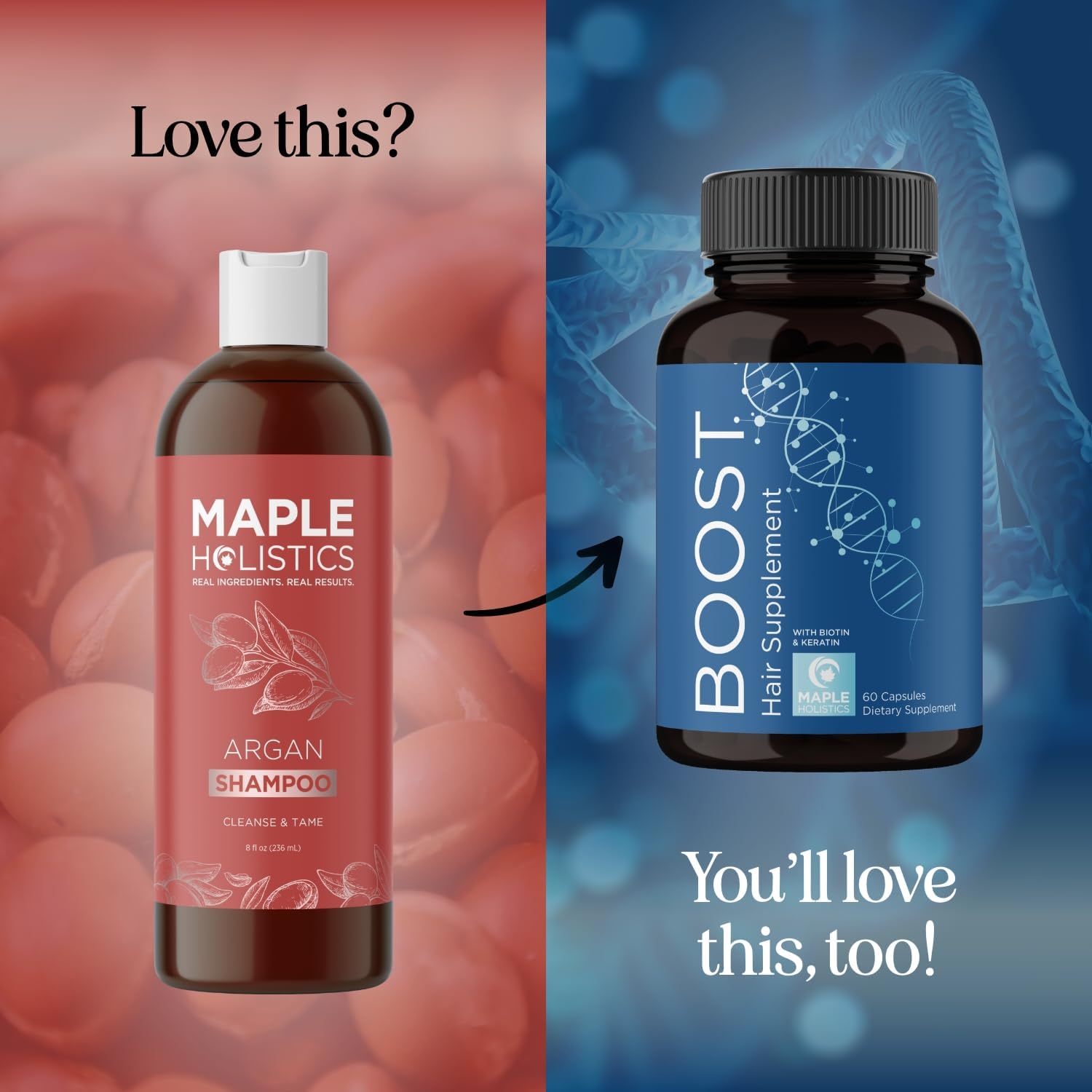 Unisex Maple Holistics shampoo suitable for men and women