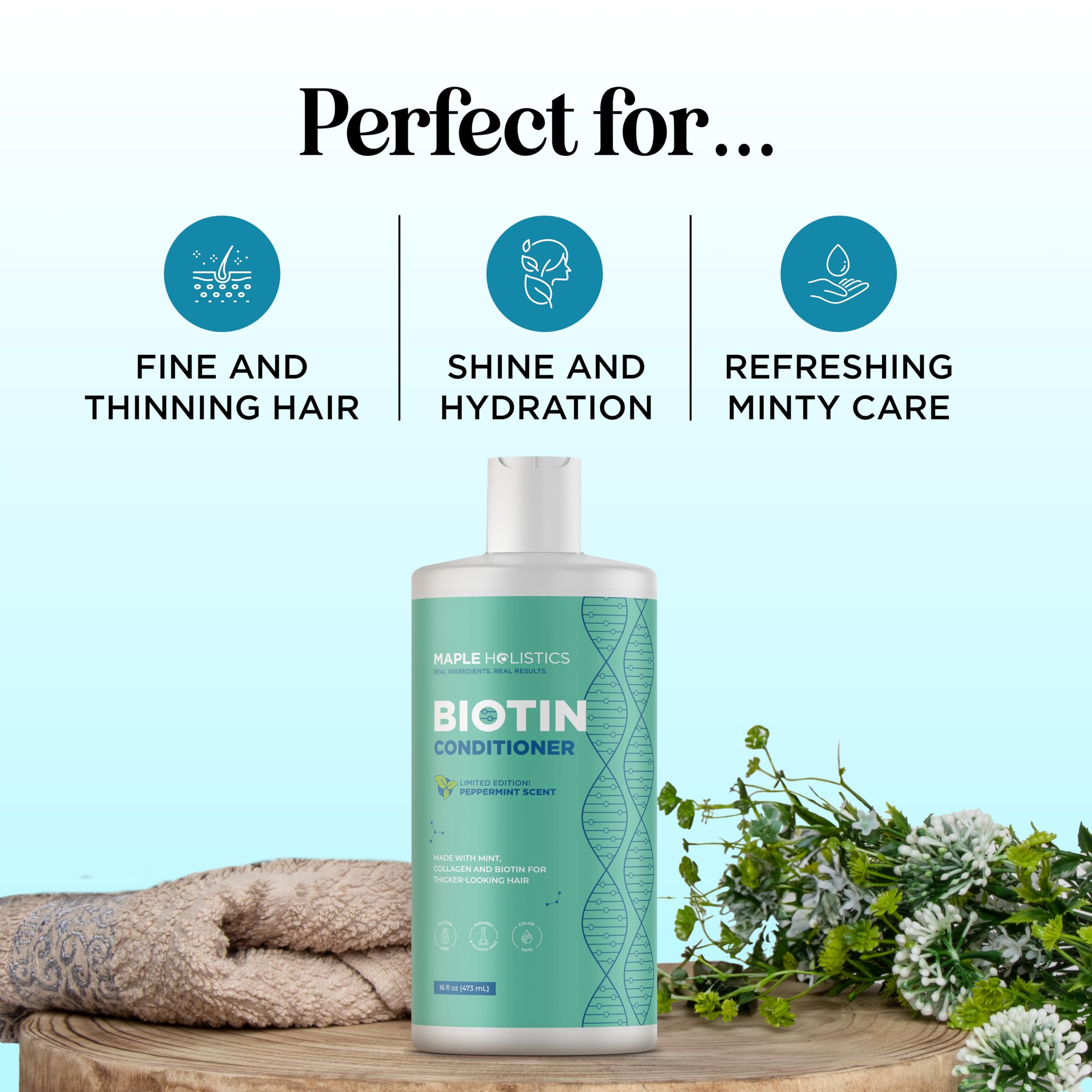 Maple Holistics ingredients blend with jojoba and argan oils.