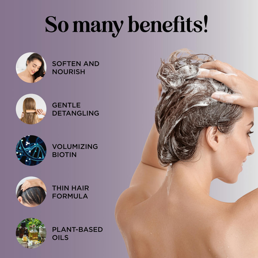 Maple Holistics biotin conditioner label emphasizes moisture for thinning hair