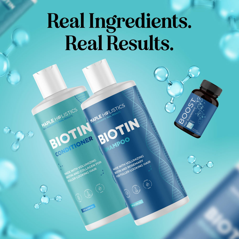 Maple Holistics Biotin kit boxed for convenient at-home use