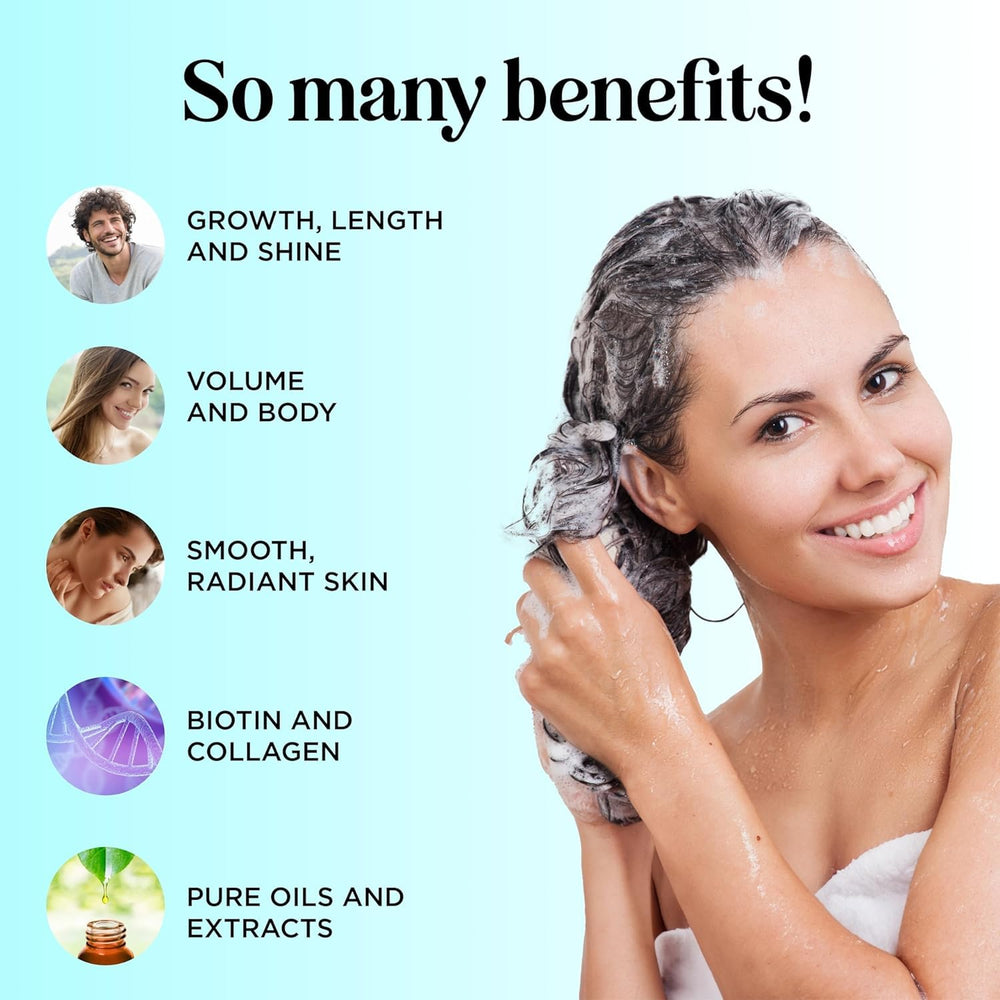 Maple Holistics Biotin Shampoo lather shows cleansing action for healthy hair
