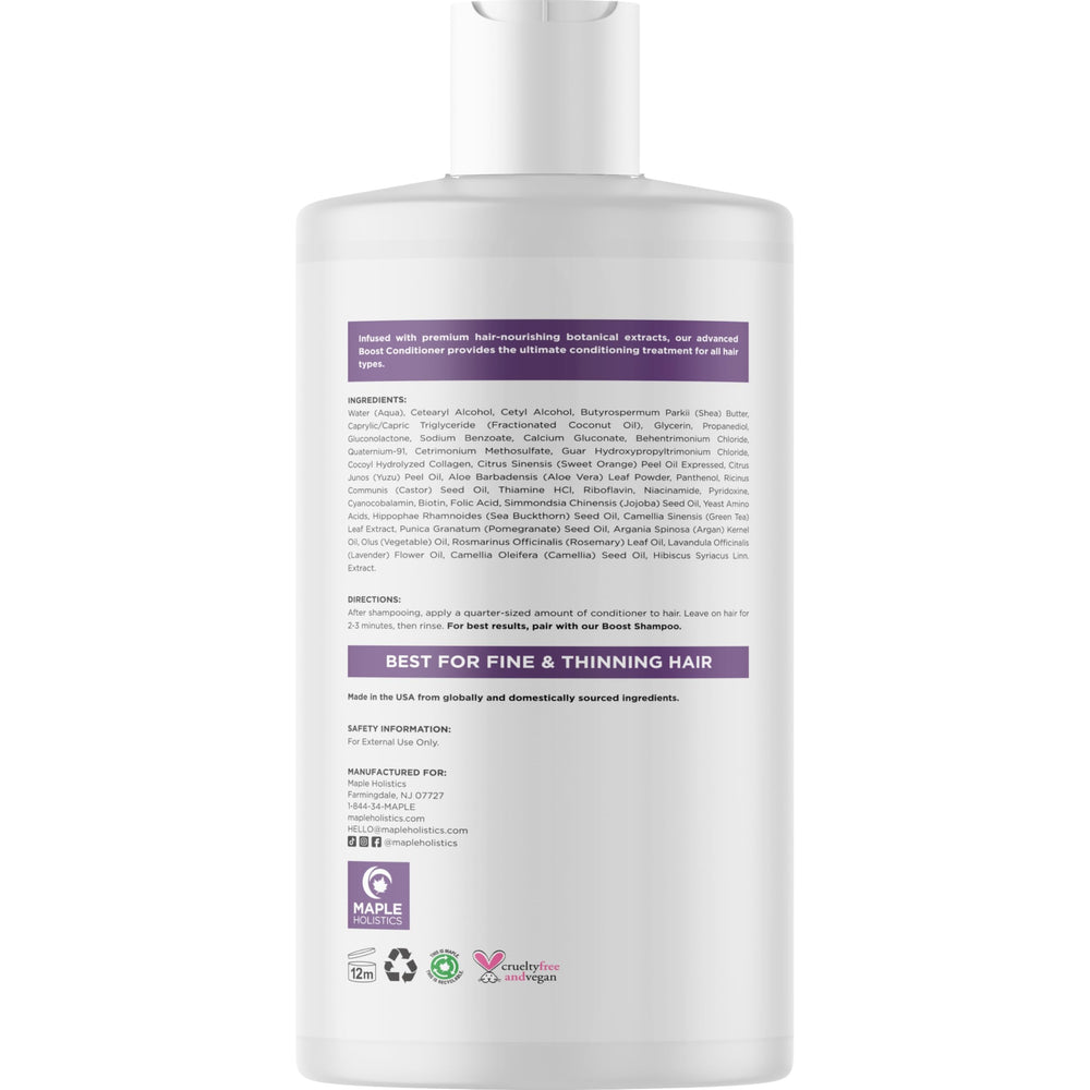 Maple Holistics Boost Biotin Conditioner argan oil focus highlights moisture