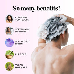Maple Holistics Boost Biotin Conditioner label close-up highlights sulfate-free formula