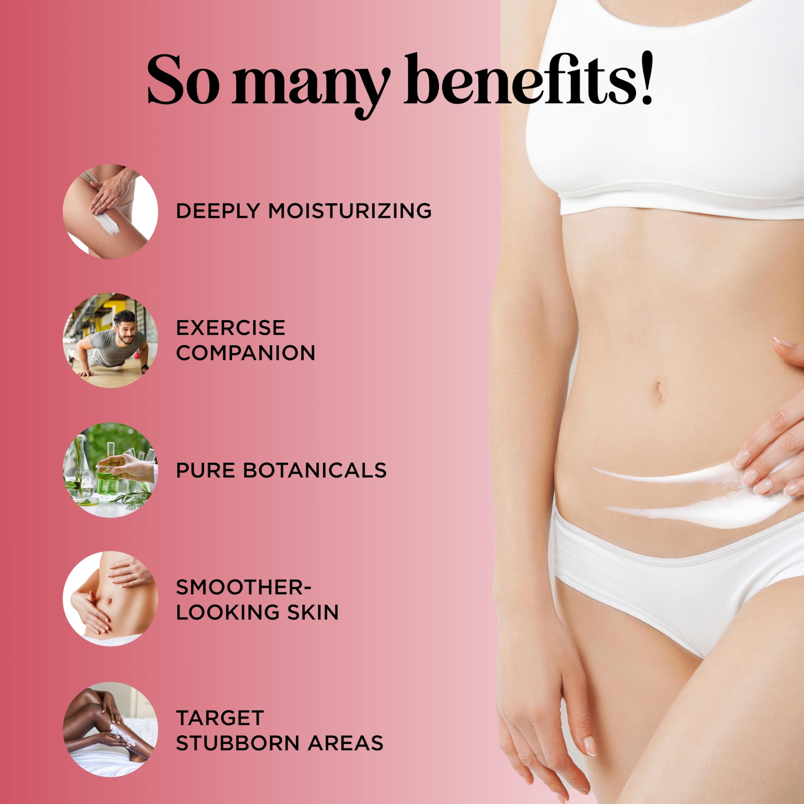 Maple Holistics cellulite-targeting cream for stubborn areas with sculpting potential.