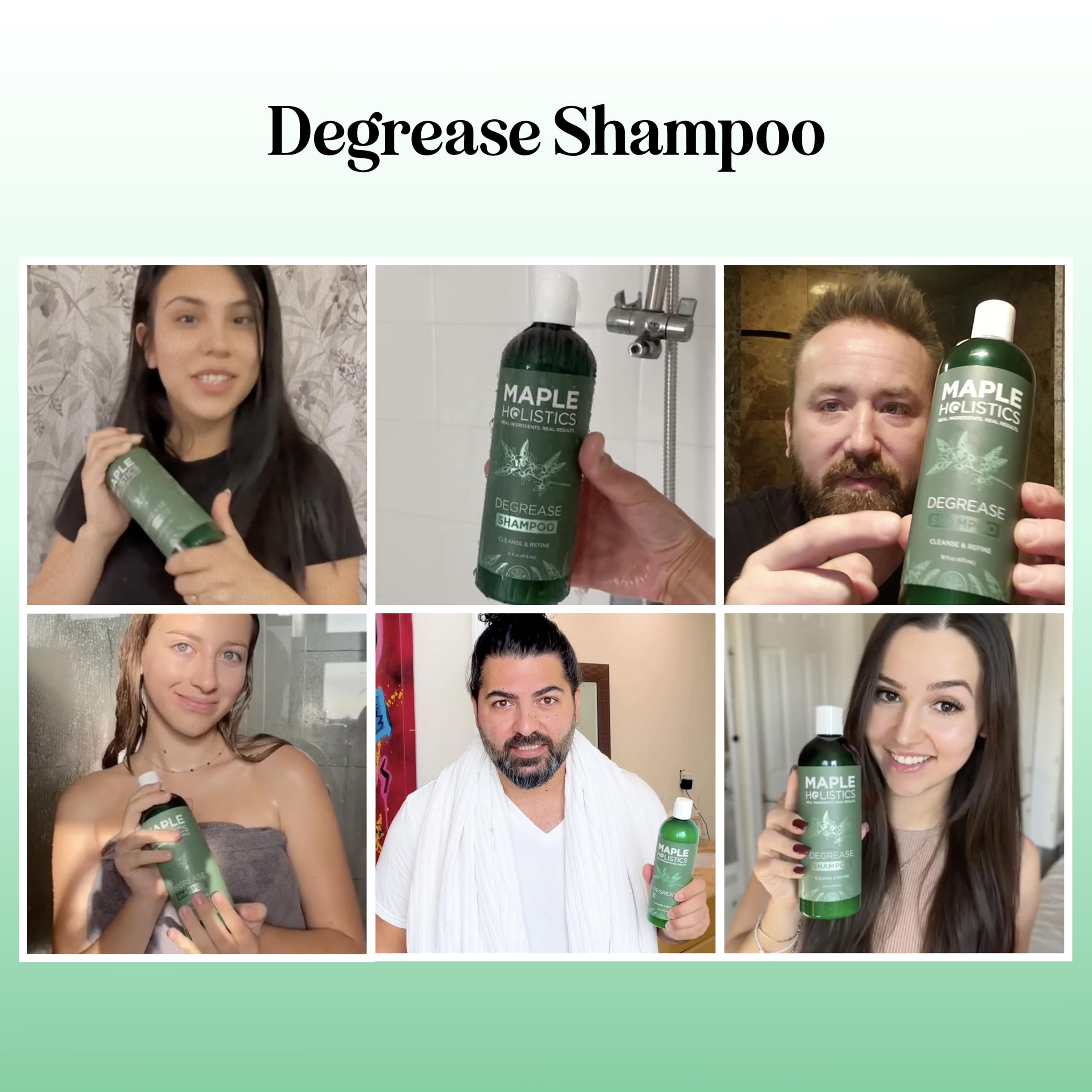 Close-up of foamy lather from Degrease Shampoo