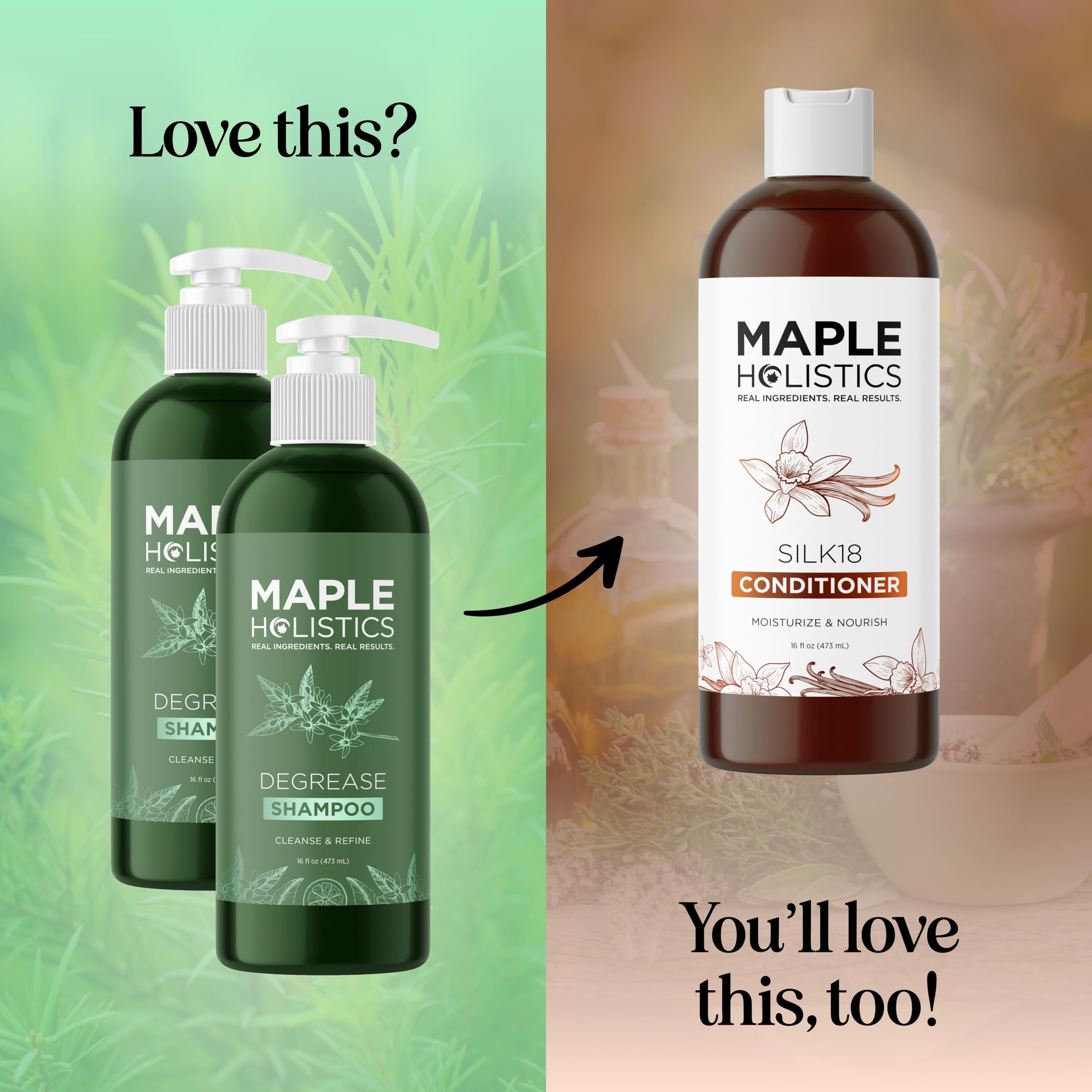 Shampoo suitable for men and women in Maple Holistics line