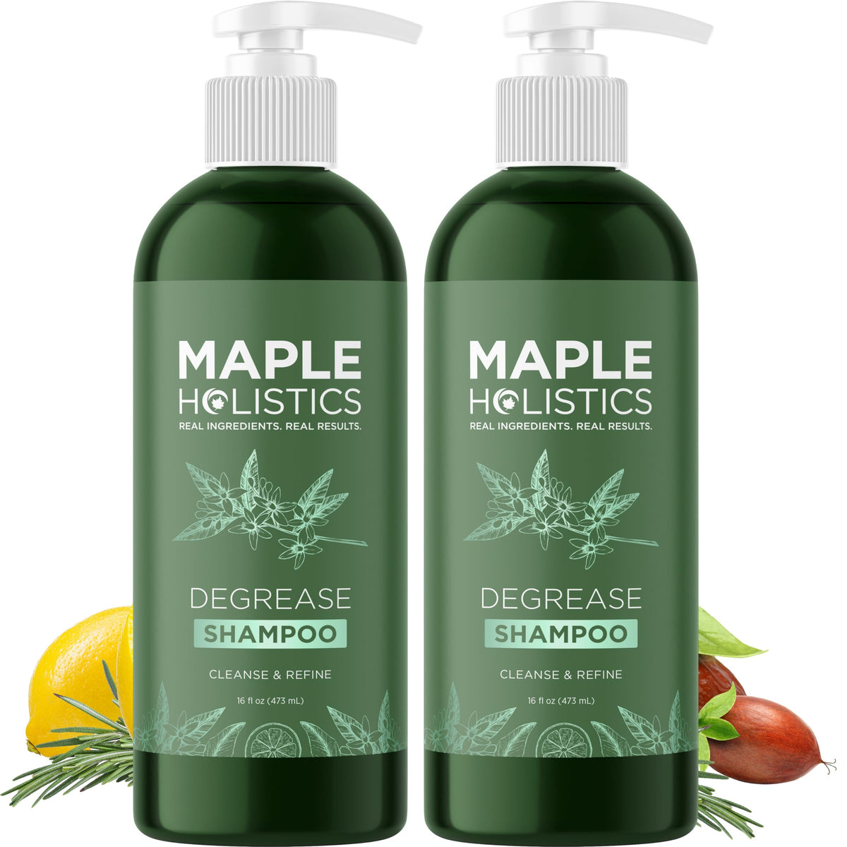 Maple Holistics Degrease Shampoo bottle with rosemary oil for oily scalp care
