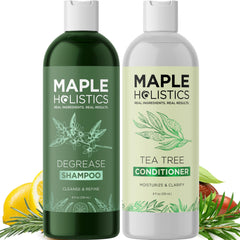 Maple Holistics Degrease Shampoo bottle, deep cleanse for oily scalp