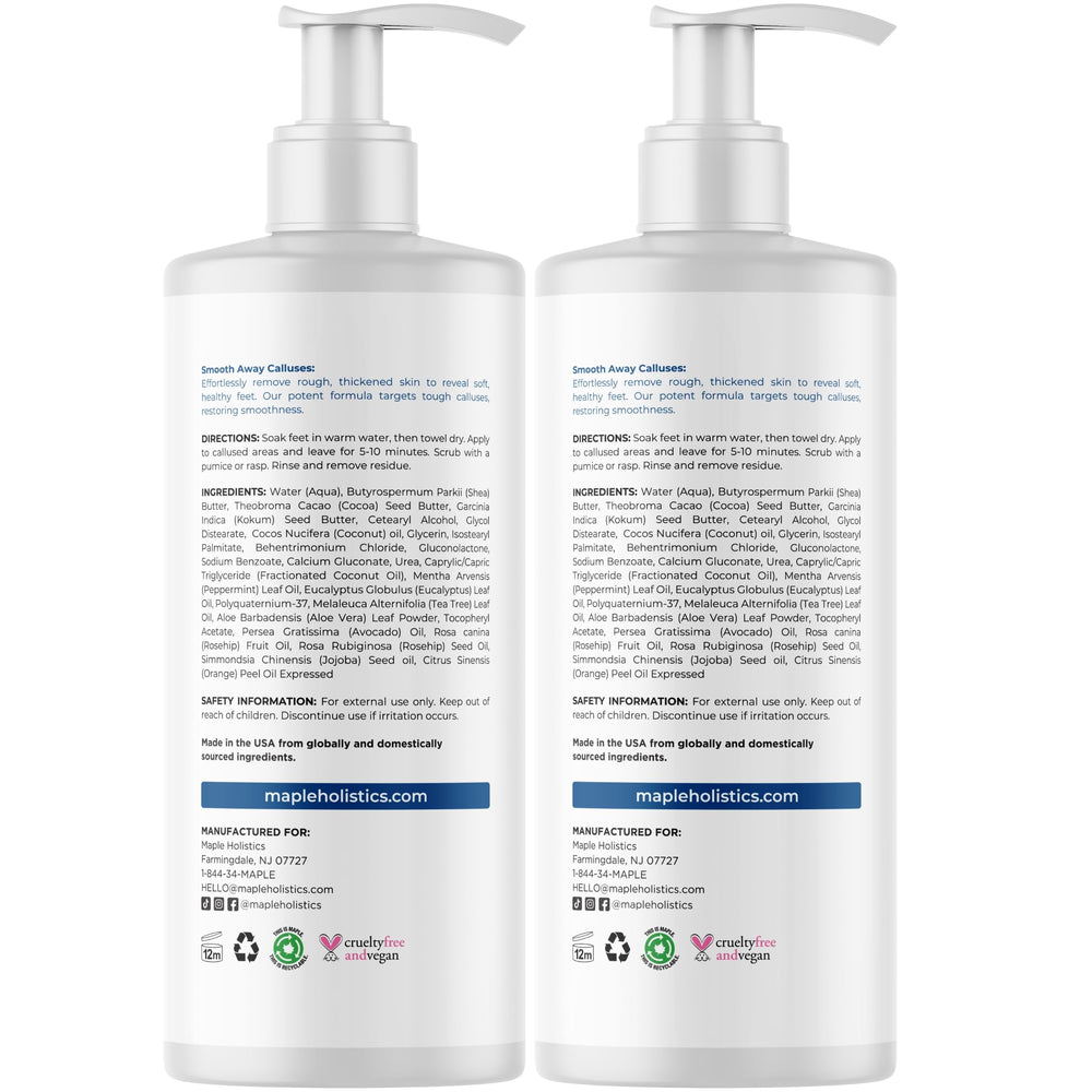 Maple Holistics foot care routine scene illustrates easy at-home maintenance.