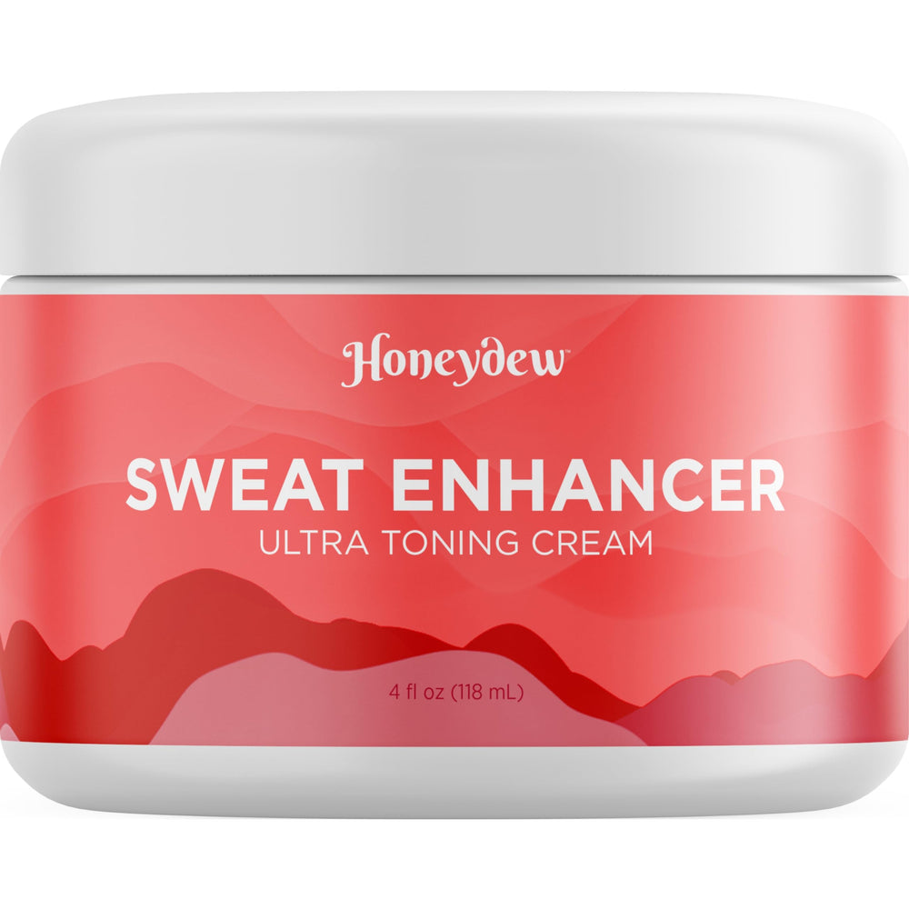 Maple Holistics Hot Sweat Cream application shows warming action on thighs.