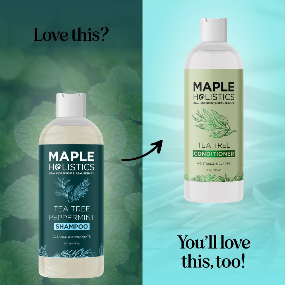 Maple Holistics ingredients label close-up showcases natural, cruelty-free, vegan formula