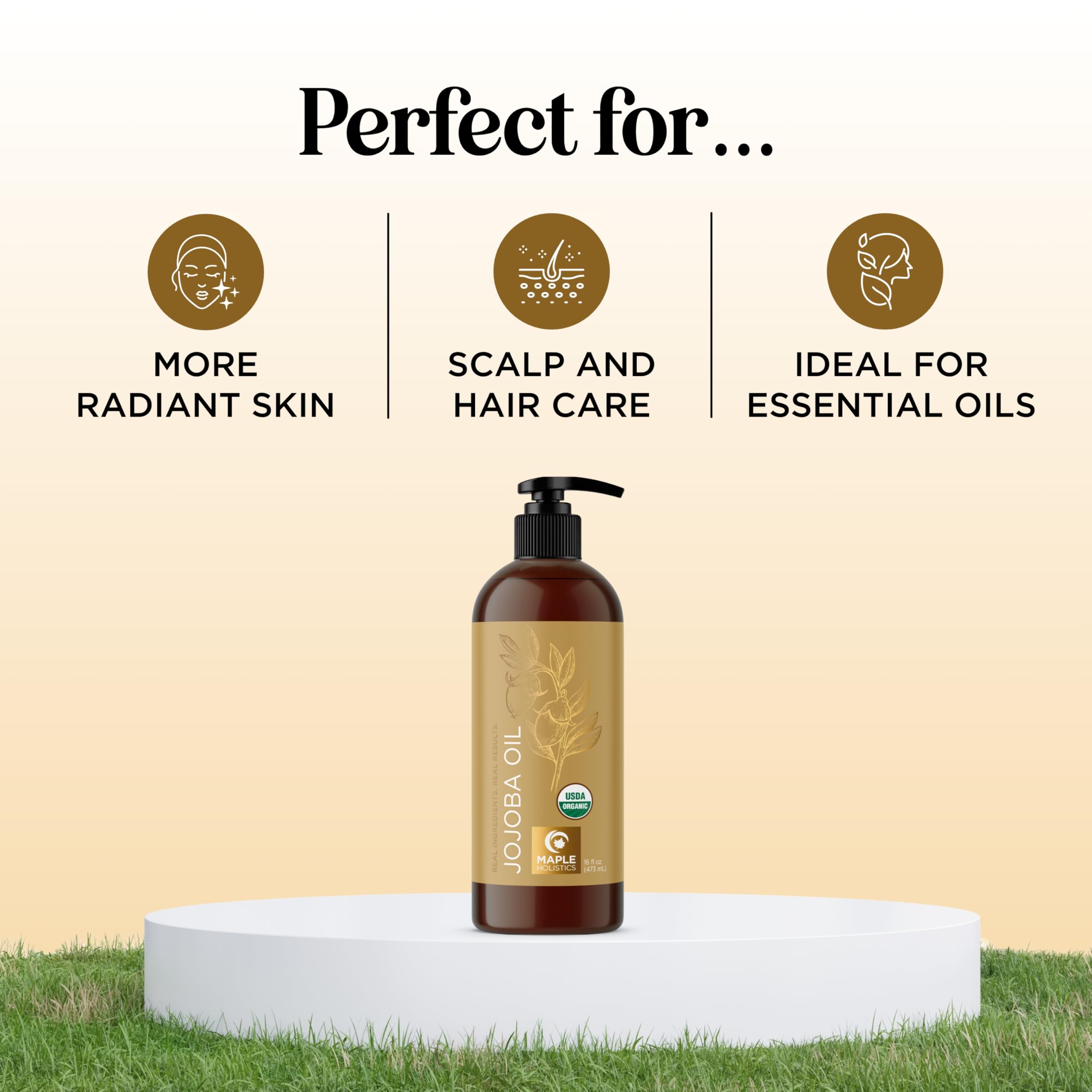 Maple Holistics jojoba oil is non-GMO and organic